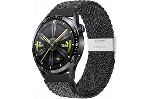AidorMax Cinturino a Sgancio Rapido 22 mm, Cinturini in Elegante e Confortevole Elastico Traspirante con Fibbia Regolabile in Acciaio Inox per Smartwatch e Orologi (Grafite)