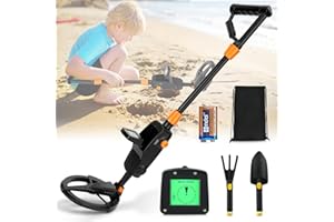 Metal Detector per Bambino, Sunowl Leggero Metal Detector Bambini con Display LCD e Bobina di Ricerca Impermeabile, Ad Alta Sensibilità Metal Detector per Bambini per la Ricerca di Metalli