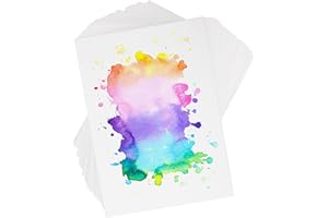 JIANTA 130 Feuilles Papier Aquarelle A6 300g -10x15 cm Papier Aquarelle, Papier Acrylique Enfants Adultes Papier Gouache pour Cartes de Vœux, Peintures, Créations Artistiques