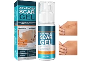 ARZER Gel De Eliminación De Cicatrices, Gel Para Eliminar Cicatrices, Gel Para Cicatrices, Crema Cicatricial De Cicatriz Quirúrgica, Estrías De Embarazo, Quemaduras, Cicatrices Nuevas Y Antiguas