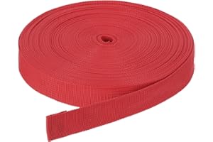 DMiotech Nylon Webbing Belt 10 Yard 25 Yard 50 Yard Length 1" 1/4" 2" 1-1/2" Width Nylon Straps for Sewing Luggage