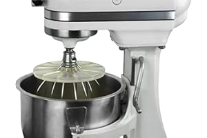 Whisk Wiper® PRO kompatibel mit KitchenAid Bowl-Lift Standmixern – Mischen Sie ohne das Chaos – das ultimative Standmixer-Zubehör – nur kompatibel mit 6-Draht-Schneebesen (Farbe: transparent)