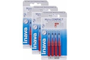 Inava Brossettes MONO COMPACT Rouges 1.5mm ISO4 - Bte/4 - Lot de 3 Btes