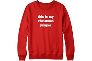Purple Print House This Is My Christmas Jumper For Kids Funny Xmas Sweater Boys Girls Xmas Jumper Day Festive Top