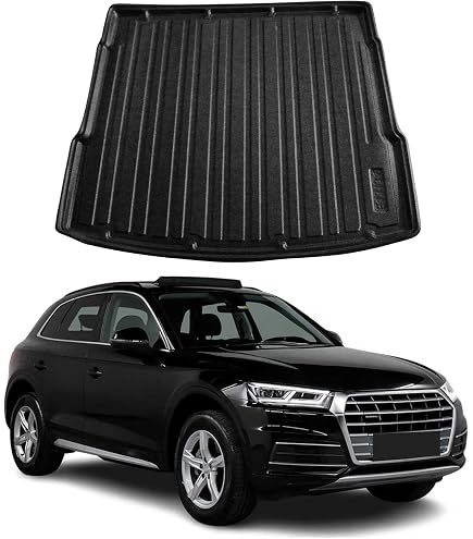 Tapis De Coffre 3D TPE Premium Audi Q5 II 2017-2020 - Bac Protection Antidérapant Noir