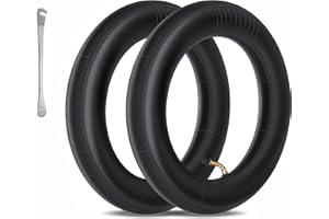 Yungeln Chambre à Air 12 1/2 x 2 1/4 valve 45° double épaisseur compatible avec Trottinette Electrique, Poussette kinderkraft/draisienne, Vélo, compatible avec Pneu Gonflable 12.5x2.25-12x2.125