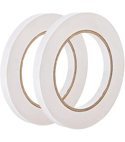 FEPITO 12 Rolls Double Sided Tape Self-Adhesive Tape For Sewing