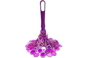 Fonyiunce Kit de Bingo Magnétique,1 Bâton Magnétique + 100 Jetons Loto,Jetons Magnétiques avec Stick,Jeu Éducatif pour Enfants et Accessoire Pratique de Stockage (Violet)