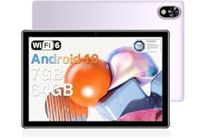 DOOGEE U9 Tablets 10 inch Android 13 Tablet, 7GB+64GB /1TB, 2.0 GHz Quad-Core Android Tablets, WiFi-6 | Google GMS | Bluetooth 5.0 | 5060mAh | 1280 * 800, Widevine L1, TÜV Certified, Tablet PC-Purple