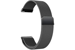 LYYLTX Edelstahl Mesh Uhrenarmband Metall Ersatz Armband Magnetverschluss Smartwatch Schnellverschluss Watch Uhren Ersatzband Für Damen Herren