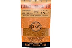 Le mélange d'épices Punjabi Tandoori Masala de Spice Cartel. Mélange d'épices artisanales inspiré par l'Indian Tandoor. 35G Fabriqué à la main avec amour au Royaume-Uni.