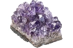 Nupuyai Natürliche Amethyst Druse Rohstein Unregelmäßig Kristall Cluster Drusenstück Reiki Heilstein Dekoration