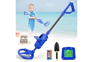 Detector de Metales Niños, Sunowl Detector Metales niños de Alta Precisión con Pantalla LCD y Bobina de Búsqueda Impermeable, Detector de Metales para Niños y Principiantes para Buscar Metales