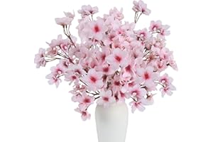 ‎GGISUI GGISUI 4 STÜCK Künstliche Kirschblüten Sakura Blumen Rosa Seidenblumen Kirschblütenzweige Frühling für Zuhause Garten Party Hochzeit Deko Blumenarrangement