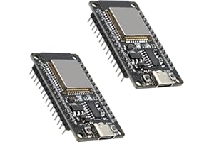 Binghe 2 Stück ESP mit CH340 Entwicklungsplatine, ESP 30 Pins ESP-32-32D Modul 2.4 GHz WiFi + Bluetooth 2-in-1 geringer Stromverbrauch Typ-C Stecker Kompatibel mit Arduino