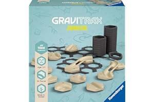 Ravensburger GraviTrax Junior Extension Trax - Erweiterbare Kugelbahn für Kinder, Murmelbahn überwiegend aus nachwachsenden Rohstoffen mit Themenwelten, Lern- und Konstruktionsspielzeug ab 3 Jahren