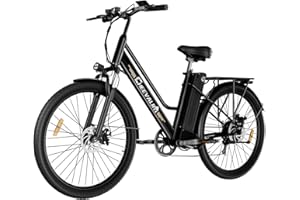 CHEEVALRY JAYSIMXIN Vélo Électrique 26 Pouces Vélo Électrique Femme et Homme,6 Vitesses,Moteur 250W,36V 15Ah/20Ah Batterie Amovible,Smart Urban E-Bike,Adulte Unisex