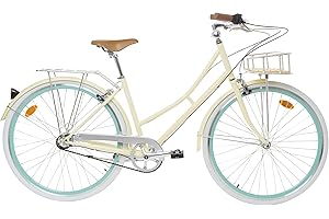 FABRICBIKE Fabric City Bicicleta de Paseo- Bicicleta de Mujer con Cesta, Cambio Interno Shimano 3V, 5 Colores, 14kg