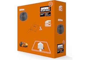 WORX WA0177 Begrenzungsdraht für Landroid Mähroboter – 200m stabiles Begrenzungskabel zum Eingrenzen des Mähbereiches – ordentliches Mähen – idealer Zubehöhr für deinen Mähroboter