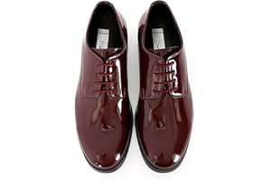 SIRRI Jungen-Derby-Schuhe aus Lackleder für formelle Kleidung zum Schnüren für Hochzeit und Abschlussball