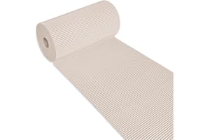 emmevi Alfombra de goma suave con borde de piscina, rollo de 15 metros, multiusos, para debajo del vaso del fregadero, beige