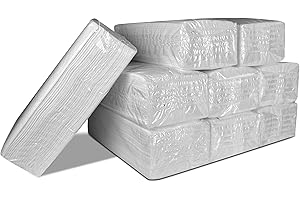 PILBELLES Toalla Papel Secamanos Zig Zag Laminadas Doble Capa 1350 unidades | 9 Paquetes de 150 unidades