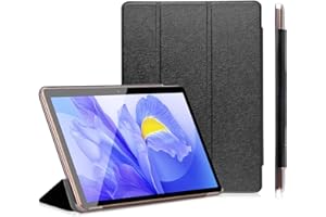 YOTOPT Tablet 10 Pollici Tablet, Doppia SIM, Android Tablet PC, 4GB RAM, 64GB ROM(256GB Espansione), 6000 mAh, schermo HD IPS, Tablet in offerta con Custodia, WIFI, Bluetooth, GPS (Nero)