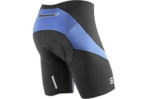 NOOYME Męskie spodnie rowerowe z wkładką 3D, szybkoschnące, elastyczne spodnie rowerowe z poliamidu i spandexu – lepsza elastyczność i przepuszczalność powietrza