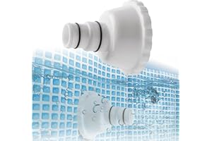 NUHFUFA Adaptateur d'aspirateur RP/RX Skimmer compatible avec Summer Waves Pool Adaptateur d'aspirateur pour raccord de tuyau de 3,8 cm pour piscine hors sol