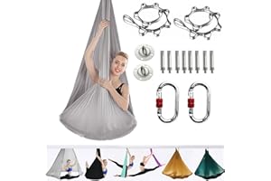 ARNTY Yoga Set per Adulti, Accessori per Yoga, Carico 500 kg, Yoga, Incluso Hardware di Installazione Completo