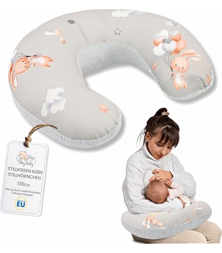 Coussin D'Allaitement Multifonctionnel Forme U - Coussin Nourrissage Grossesse Avec Soutien Siège Bébé - Lion Cartoon