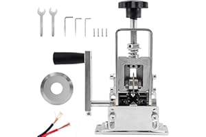 XNZMYN Spellacavi Elettrici per Cavo in Rame da 1 mm-25 mm, Pinza Spelafili Elettricista Alimentata a Manovella o Trapano + Lama di Ricambio, Spelacavi per Cablaggio, Riciclaggio e Smantellamento