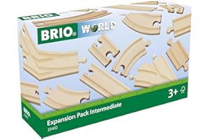 BRIO World Expansion Pack - Intermediate Wooden Train Track for Kids Age 3 Years Up - Compatible with all BRIO Railway Sets & Accessories