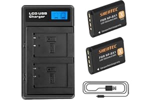 2X Shentec 1800mAh NP-BX1 Batería Compatible con Sony NP-BX1 M8 y Sony CyberShot DSC HX90 HX95 HX99 RX100 WX350 HX400V HDR AS100V FDR X1000 X3000