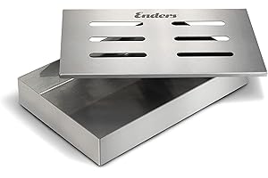 Enders Wędzarnia ze stali szlachetnej 8812 mączka wędzarnicza, zrębki wędzarnicze, pellet wędzarniczy, akcesoria do grillowania, grill gazowy BBQ, srebrna