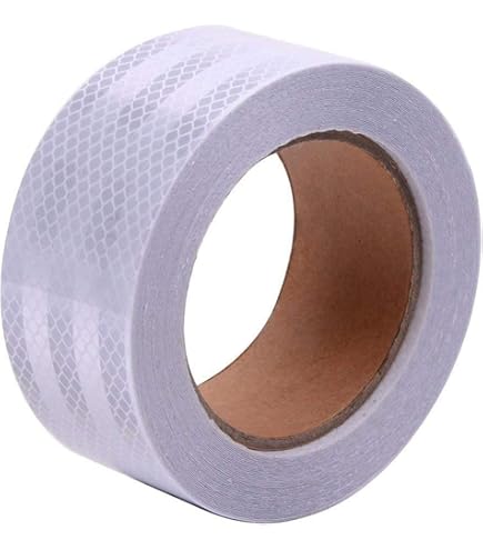 Nastro Riflettente Adesivo | 3 Metri X 50 Mm | Rosso, Bianco, Giallo | Per Sicurezza