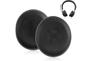 BAKEWHIZ Cuscinetti auricolari di ricambio per cuffie Jabra Elite 45H / Jabra Evolve2 65MS UC, cuscinetti di ricambio per cuffie in memory foam on-ear senza fili, cuscinetti auricolari con morbida pelle