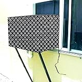 Stylista Window ac Cover 1 ton Waterproof & Dustproof PVC Symmetric Grey