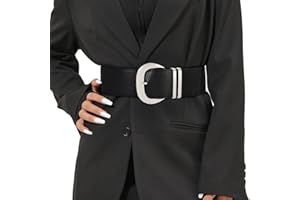 JasGood Damen Breiter Gürtel Elastischer Taillengürtel für Kleider Stretchy Gürtel Hüftgürtel Goldener Schnalle Gürtel für Damen