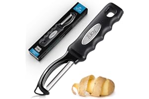Zulay Kitchen Gemüse-Sparschäler, drehbar, komfortabler, ergonomischer Griff mit idealer Klinge für Gemüse, Kartoffeln und Ka