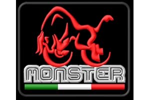 GENERIC Masterpatch Duc Monster Patch Intendent für Ducati Monster 600 620 696 797 800 821 1100 Bikers Motorrad Motorrad Aufnäher Parche Bordado Brodé Patche écusson Toppa Ricamata