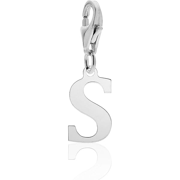 Pendentif Lettre M Argent 925 - Charm Pour Bracelet Nenalina