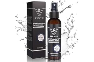 ‎VIKICON VIKICON Heat Protect Spray-Hitzeschutzspray für glatte Bart Haare, Hitzeschutz & Styling, Anti-Frizz, Antistatisch, Hitzeschutz, Glanz & Volumen