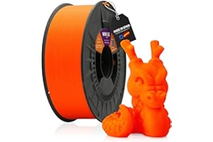 WINKLE FEED YOUR PRINTER WINKLE Filamento PLA HD Fluorescente Naranja Eléctrico | Filamento Impresora 3D | Filamento PLA 1,75mm 1kg | PLA Naranja | Precisión Dimensional | Aspecto Fluor | Bobina 1kg