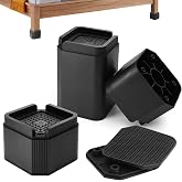 DHWGang 4 Pieces Furniture Riser, Increase 2 Inches for Beds, Sofas, Washing Machines, Tables and Chairs with Non-Slip Rubber