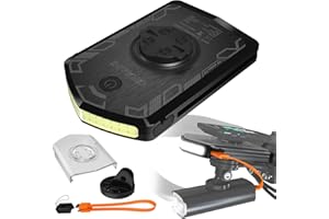 Caossuixin Super Bright LED Bicycle Front Lights, TYPE-C Rechargeable Bicycle Lights Compatible with Garmin Bike Computer, IPX6 Waterproof Auxiliary Light, Cycle Lights for All Bicycles