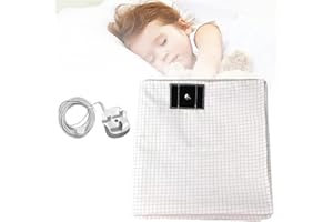 LENGSUAA Grounding Bed Sheet, Grounding Mat Earthing UK Healthy Earth Energy Mat and Natural Wellness, 10% Silver Fiber & 90% Organic Cotton Grounding Mat (153x203cm)