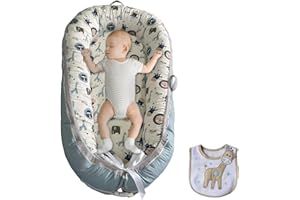 GlowAdore Baby Nest Pod Newborn 0-12 Months Baby Sleep Pod & Nest, Adjustable Baby Pod Nest, Breathable Snooze Pod 100% Cotton, Sleepyhead Baby Lounger for Home & Travel