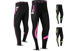 Brisk Bike Cycling Trousers Women Padded Cycling Trousers with Cool Gel Padding Inside Cycling Tights Breathable and Lightweight Cycling Pants