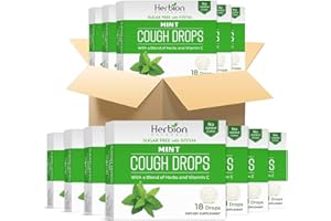 Herbion Naturals krople na kaszel bez cukru o naturalnym smaku mięty – 18 tabletek do ssania – 48 sztuk 846 tabletek do ssania.